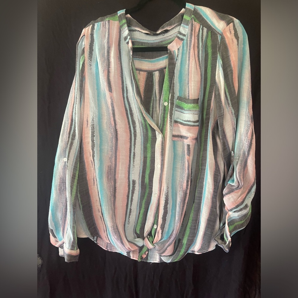 Pastel Striped Tunic Top